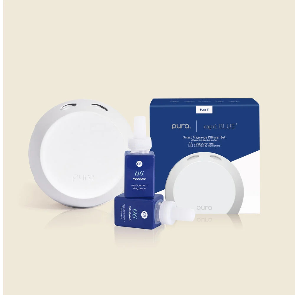 Capri Blue/Pura Volcano Diffuser Set