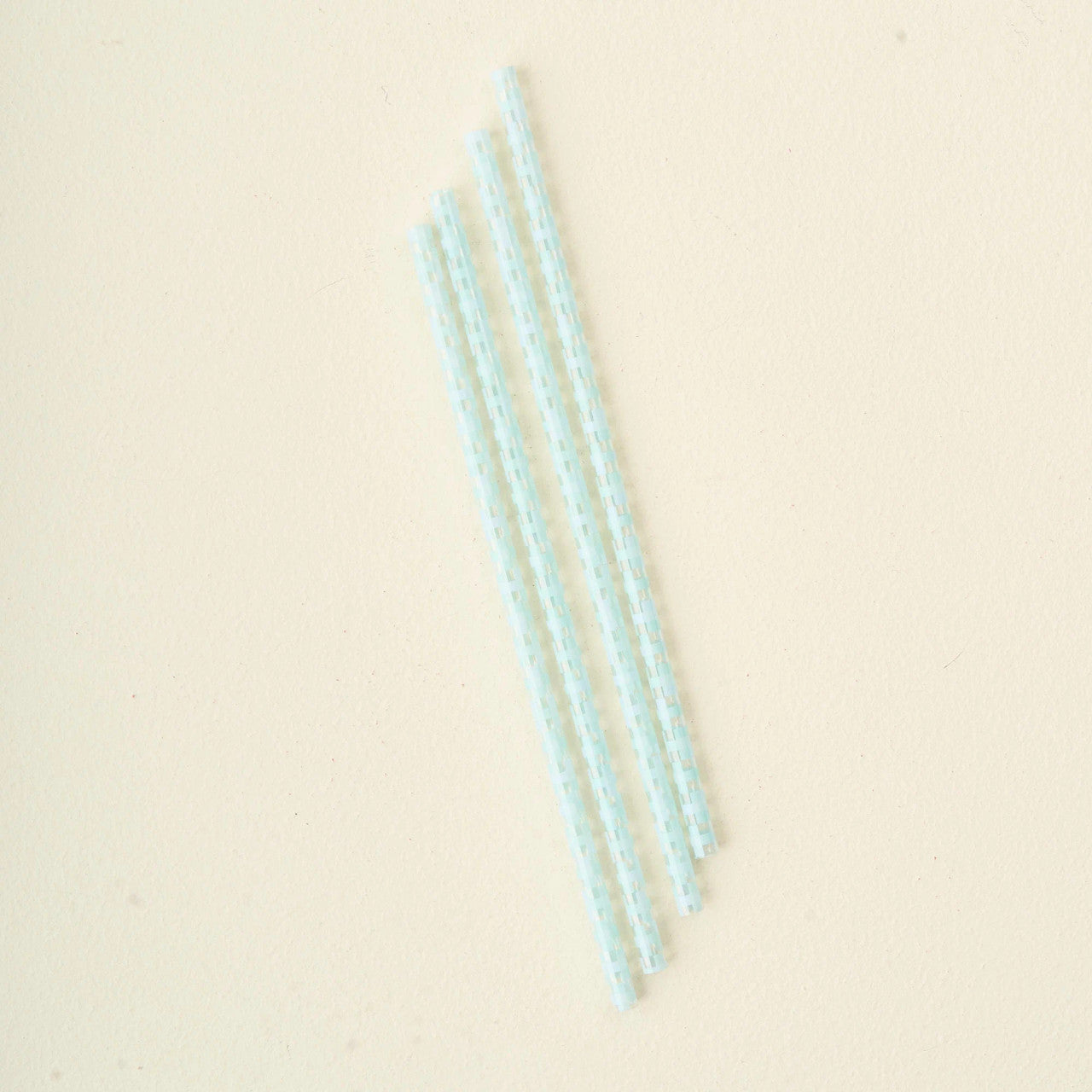40 OZ TUMBLER STRAW SET - CHECK BLUE