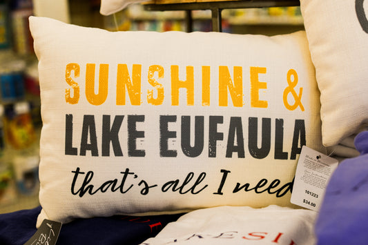Lake Eufaula Pillow - Pharm Favorites by Economy Pharmacy