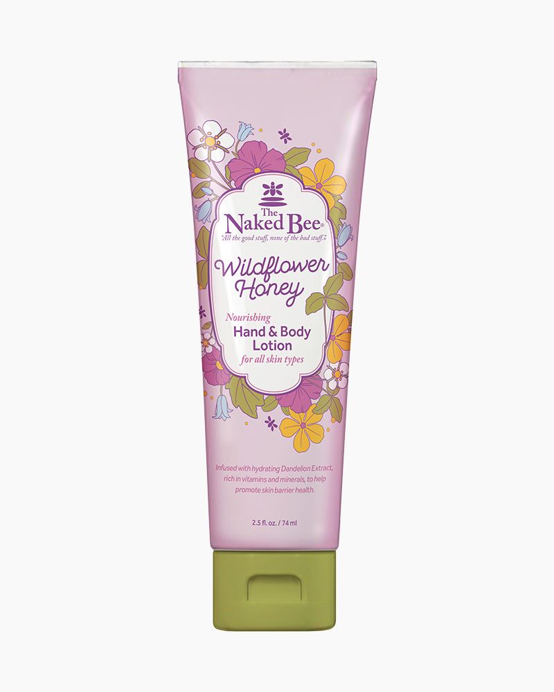 THE NAKED BEE - HAND & BODY LOTION- WILDFLOWER HONEY - 8OZ