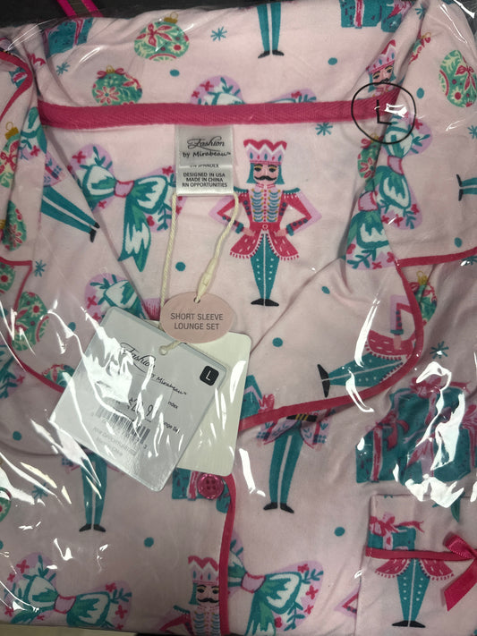 EL SUGARPLUM NUTCRACKER SHORT SLEEVE LOUNGE SET