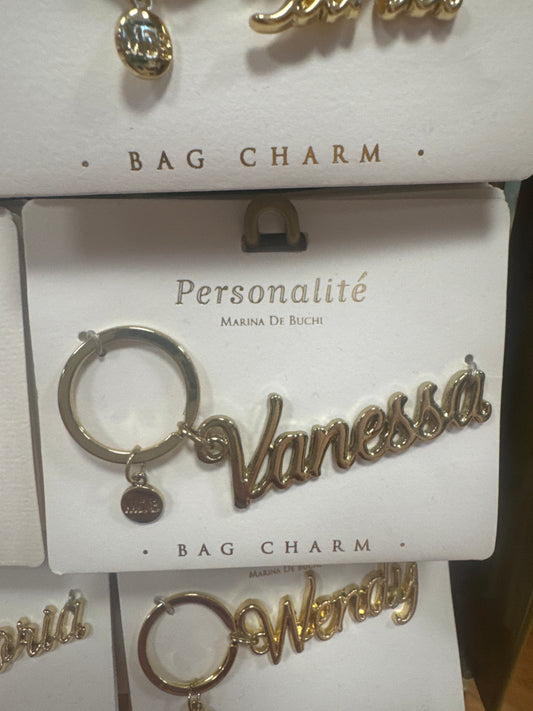 BAG CHARM KEYCHAIN - VANESSA