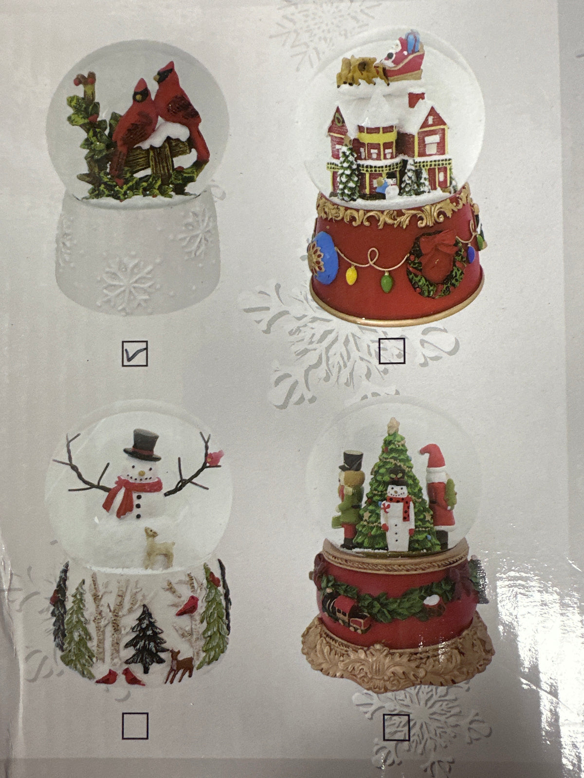 MUSICAL HOLLY JOLLY HOLIDAYS WATER GLOBE - ASSORTED