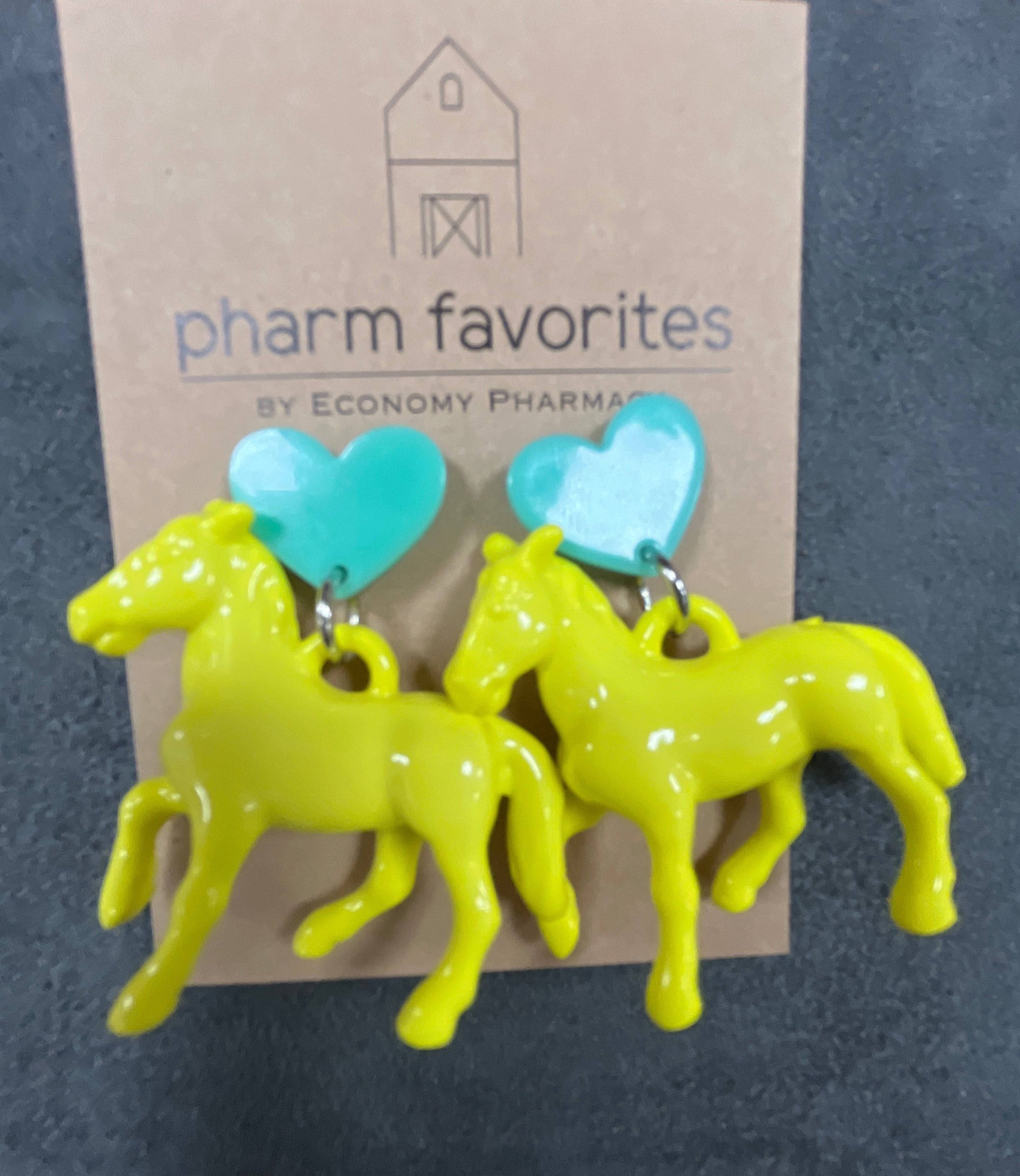 ACRYLIC PONY EARRINGS