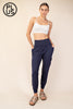 BUTTER JOGGERS WITH SIDE POCKET - NAVY