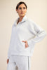 SCUBA QUARTER ZIP FUNNEL NECK PULLOVER - LIGHT HEATHER GRAY