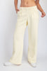 FLEECED TERRY STRAIGHT PANT - LEMONILLA