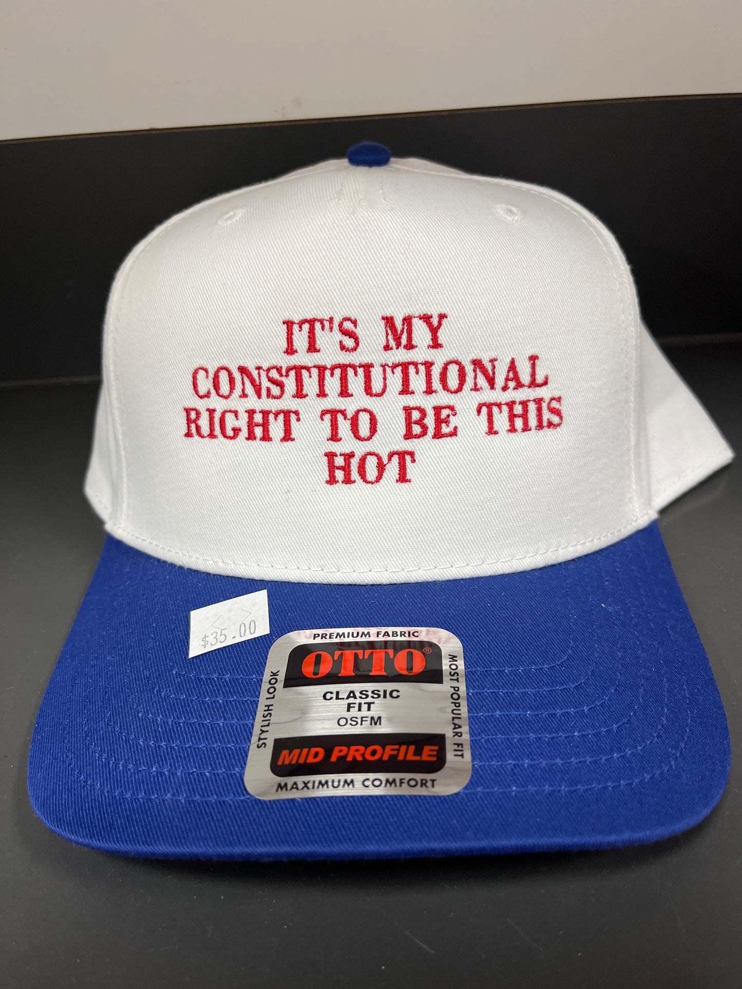 IT'S MY CONSTITUTIONAL RIGHT... HAT BLUE/WHITE