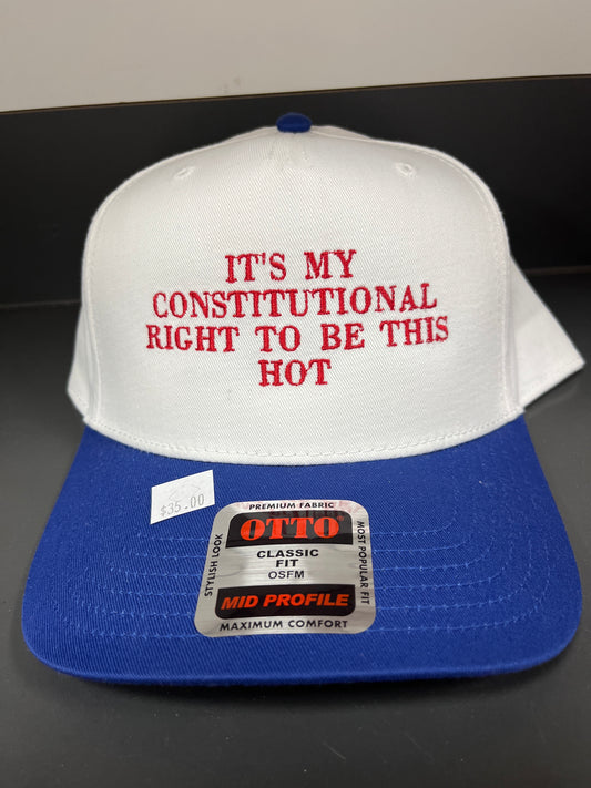 IT'S MY CONSTITUTIONAL RIGHT... HAT BLUE/WHITE