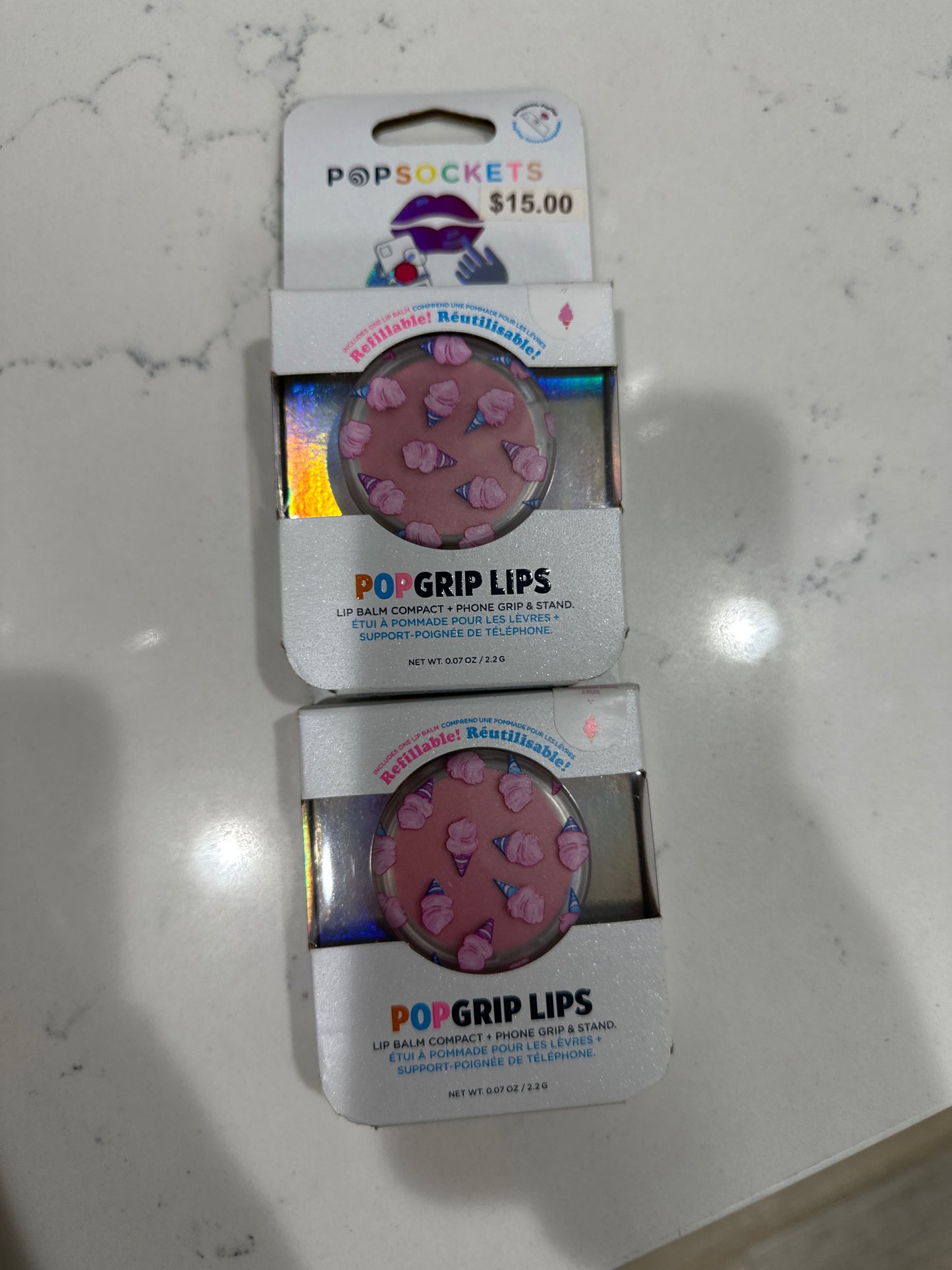 POPGRIP LIPS - COTTON CANDY