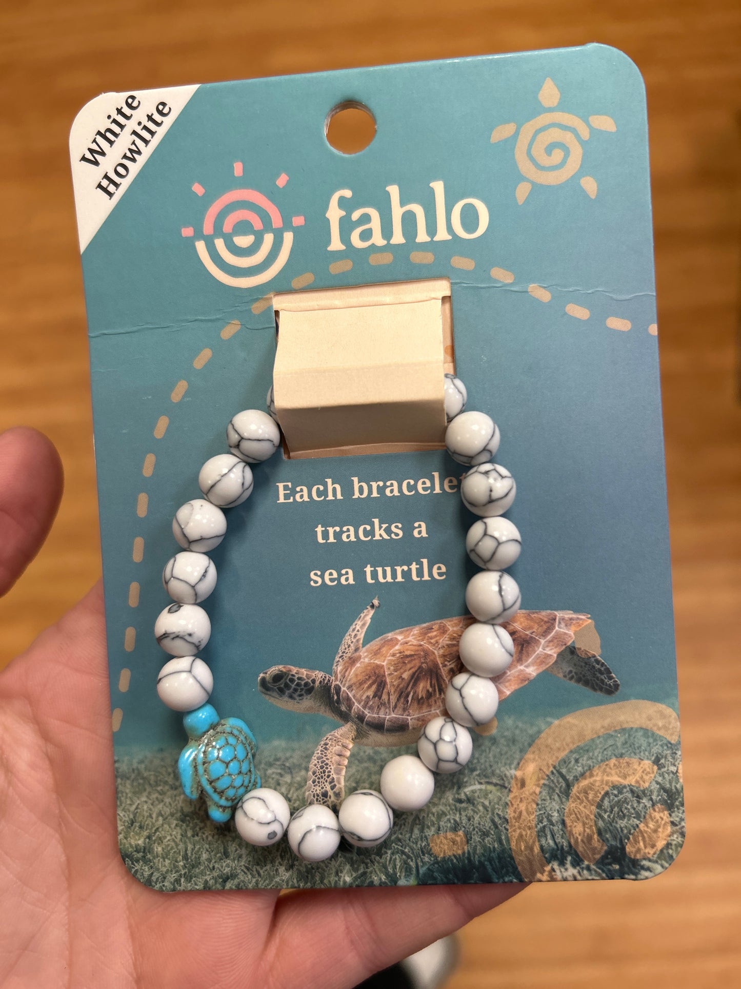 THE JOURNEY BRACELET - WHITE HOWLITE - SEA TURTLE - Pharm Favorites by Economy Pharmacy