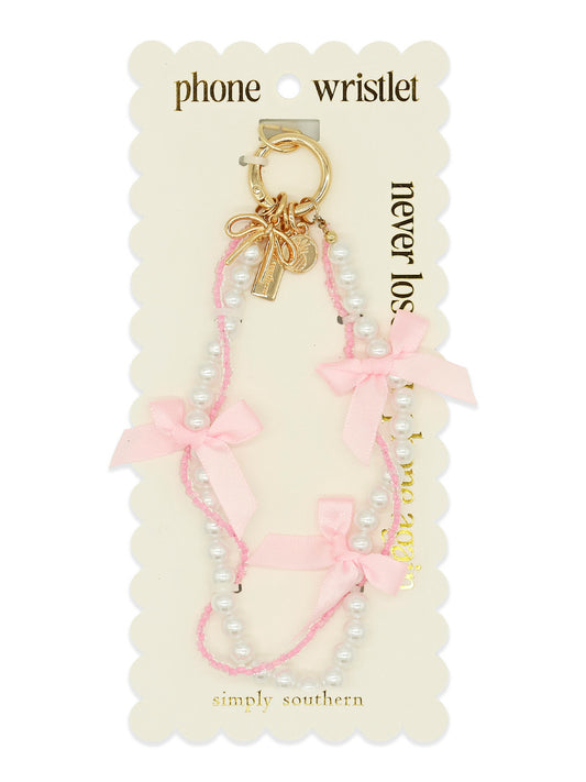 PHONE WRISTLET - PEARL WHITE