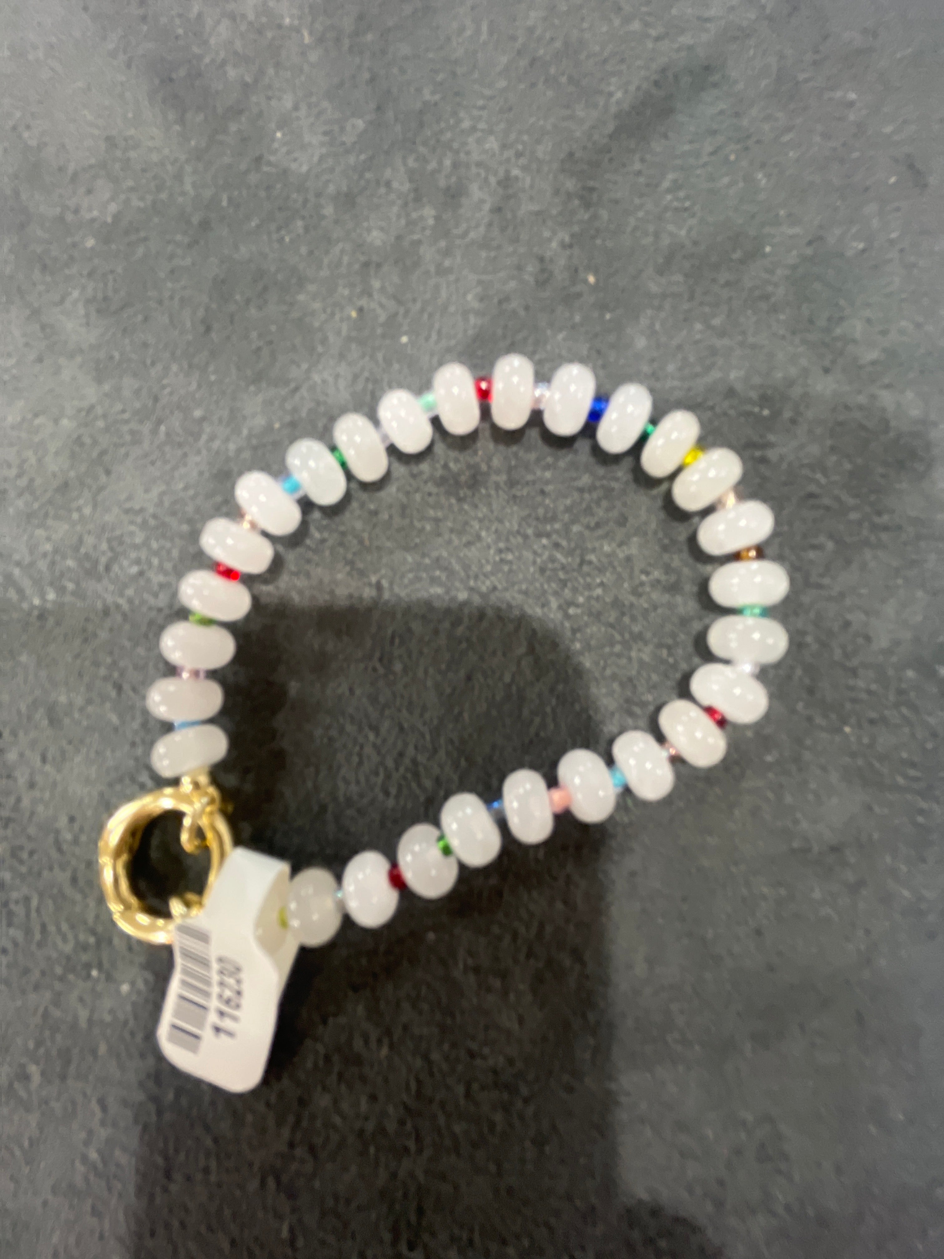 SIS KISS BONDI BEADED BRACELET - WHITE