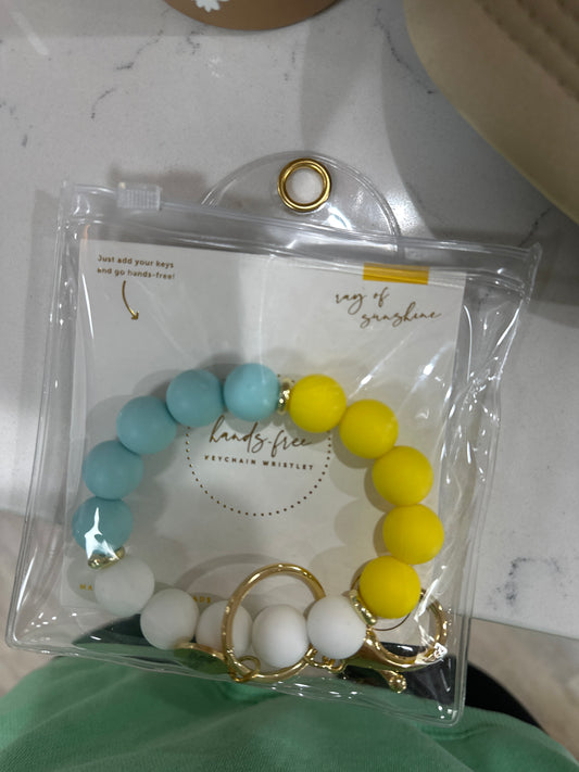 HANDS FREE KEYCHAIN WRISTLET - RAY OF SUNSHINE