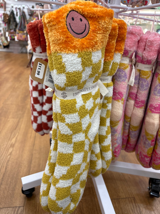 CAMPER SOCK CHK SMILE