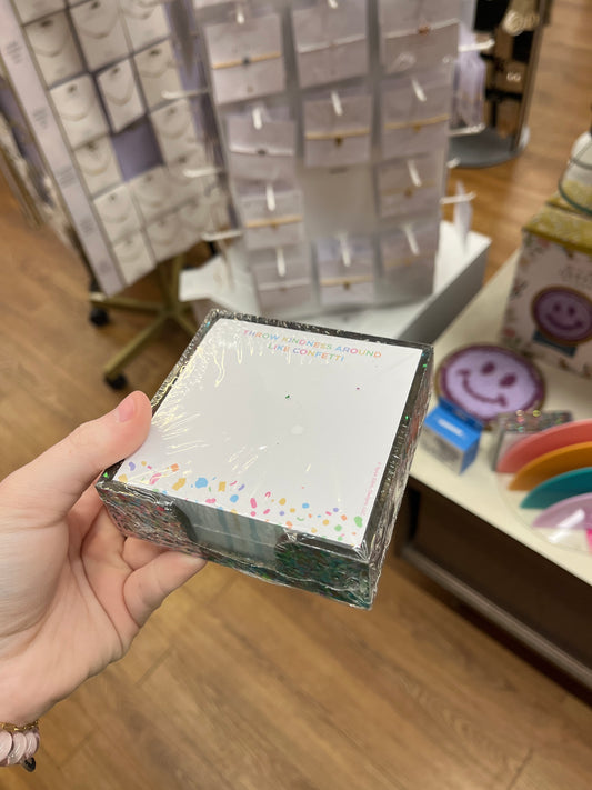 CONFETTI NOTE CUBE