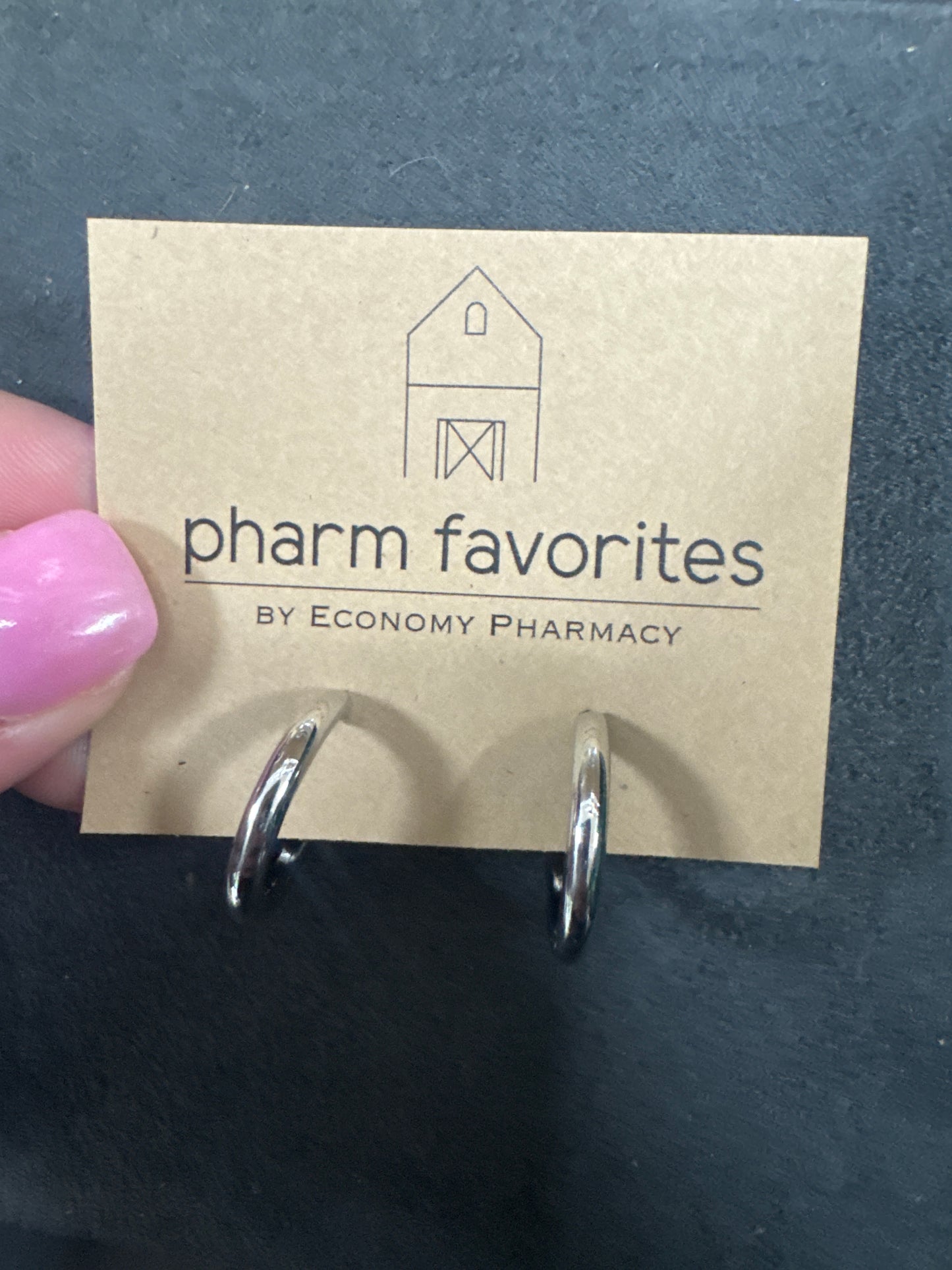SILVER TONE HOOPS