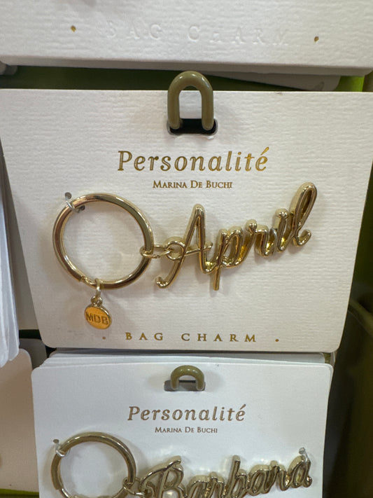 BAG CHARM KEYCHAIN - APRIL