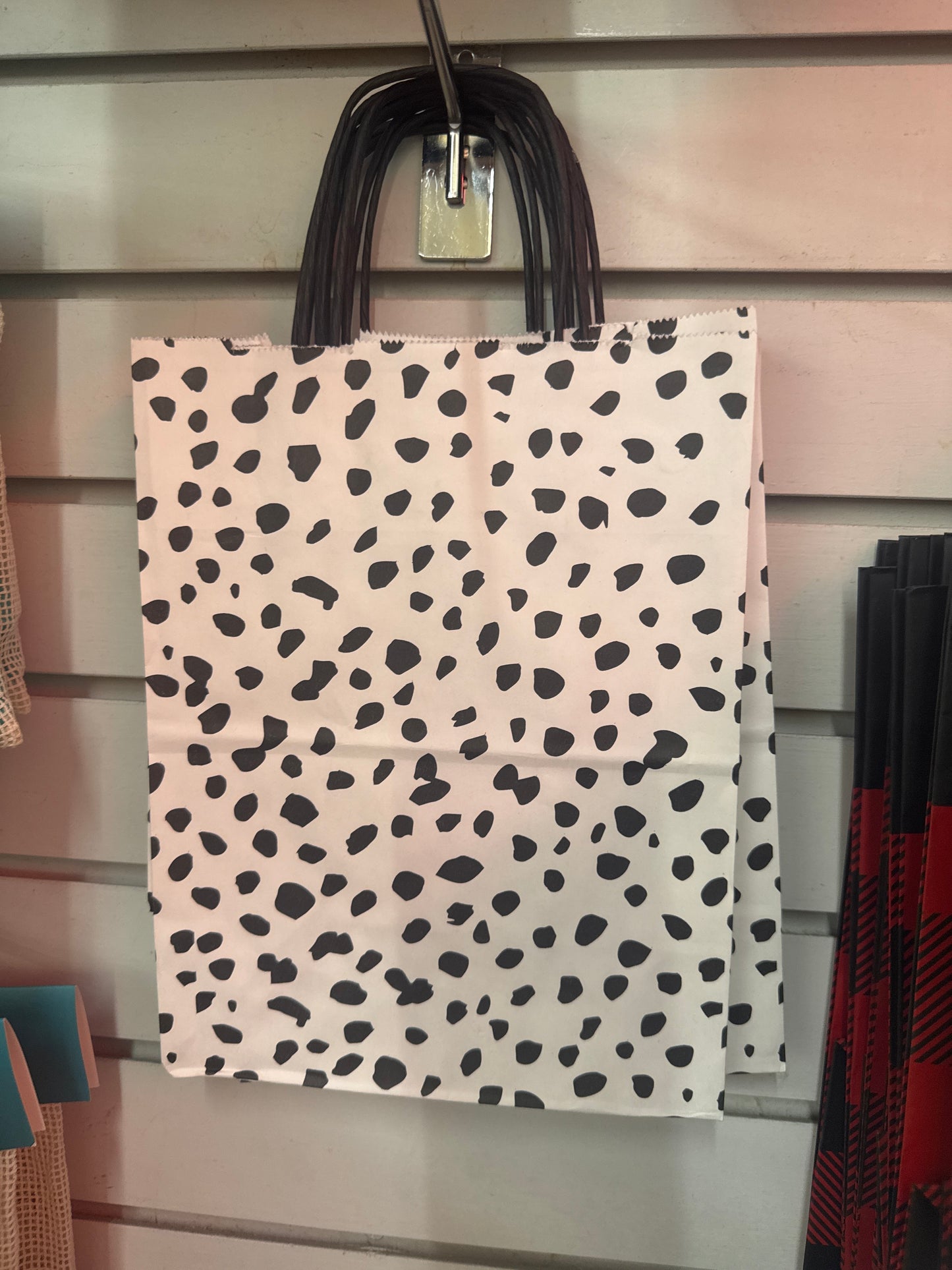 DALMATION DOTS PAPER GIFT BAG 8X5X10 - Pharm Favorites by Economy Pharmacy