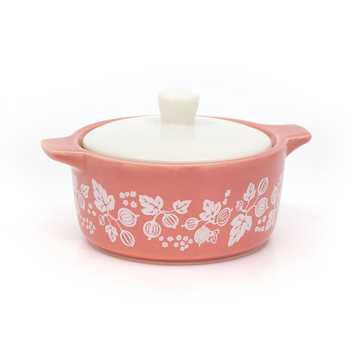 PYREX-INSPIRED GOOSEBERRY CASSEROLE CERAMIC TRINKET BOX