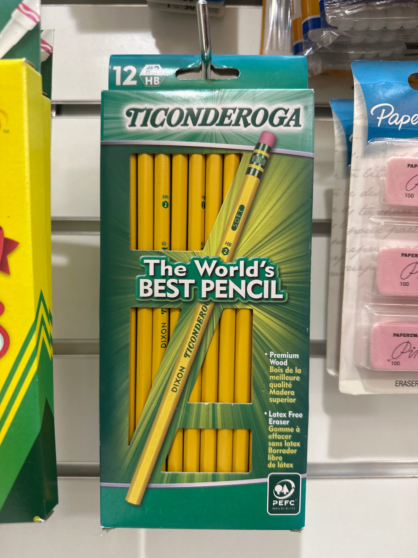 PENCIL #2 12PK TICOND YELW
