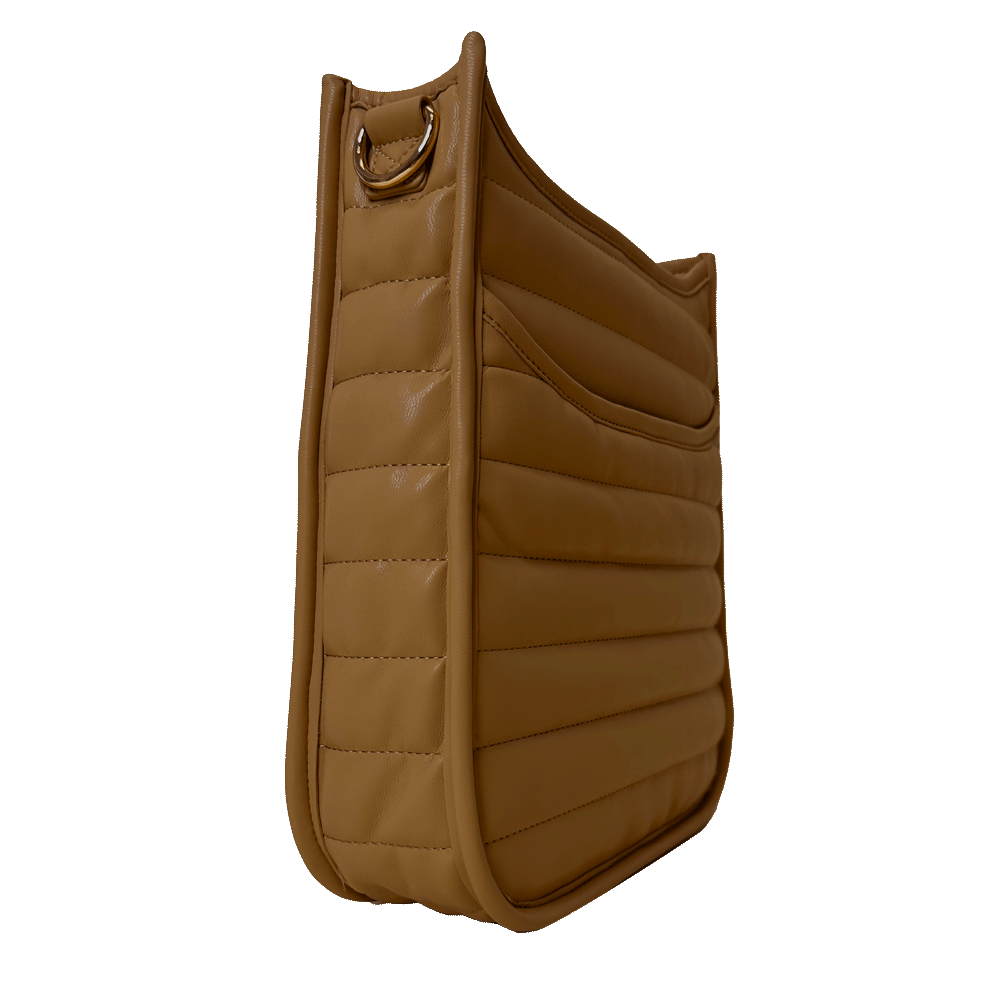 Sarah Quilted Faux Leather Messenger