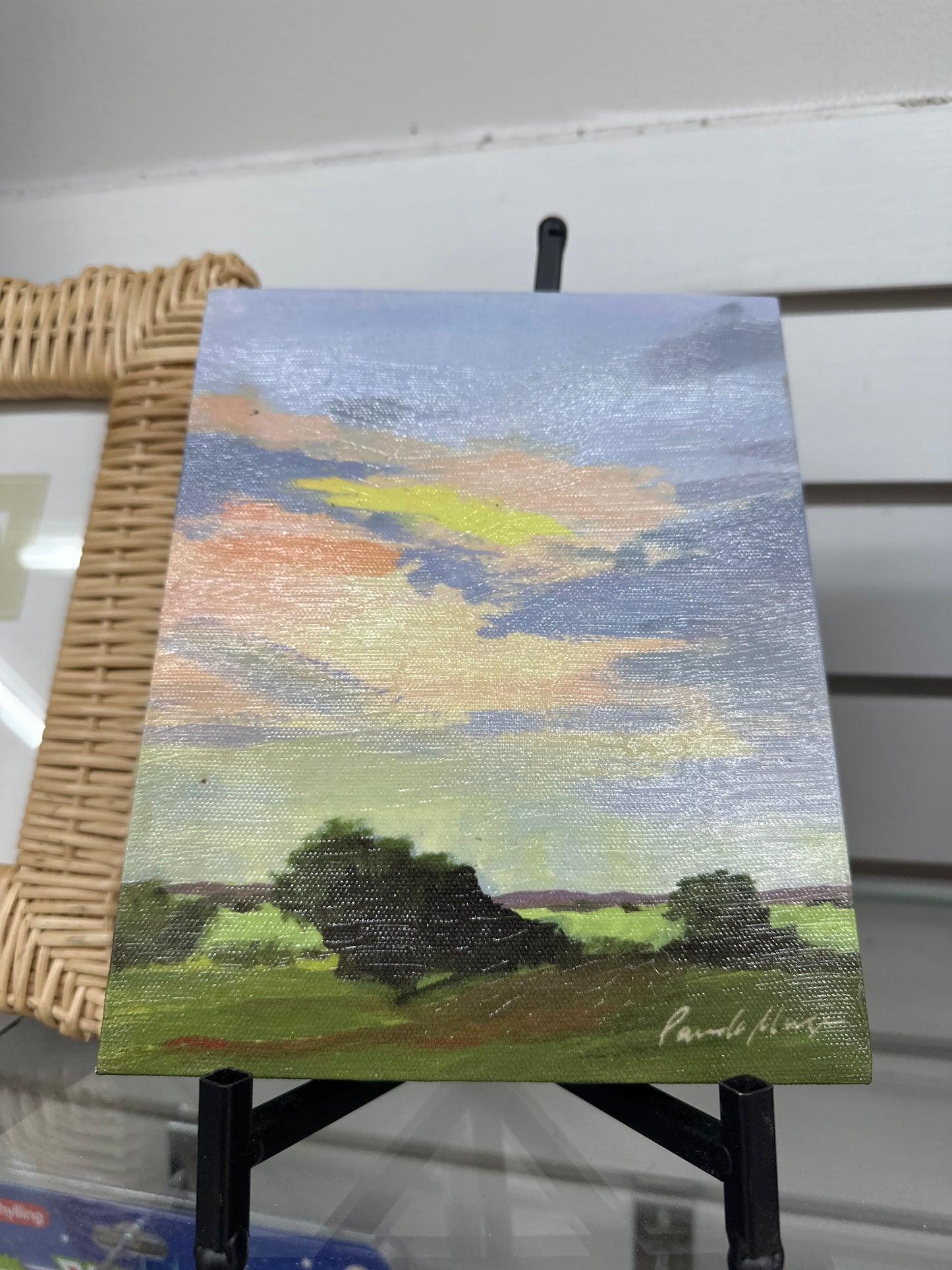 CANVAS GICLEE SKYLIGHT WITH METAL EASEL