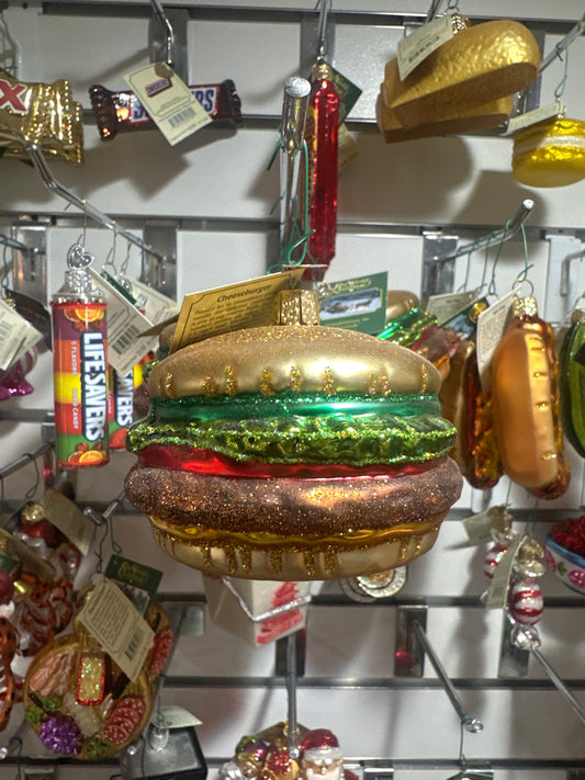 CHRISTMAS ORNAMENT - CHEESEBURGER