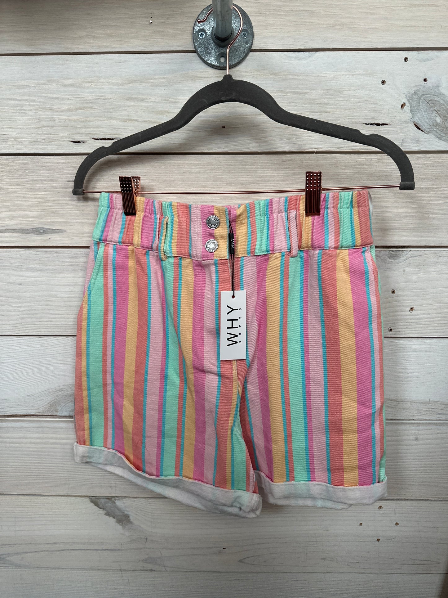 MULTICOLOR STRIPE 2PC SHORT SET