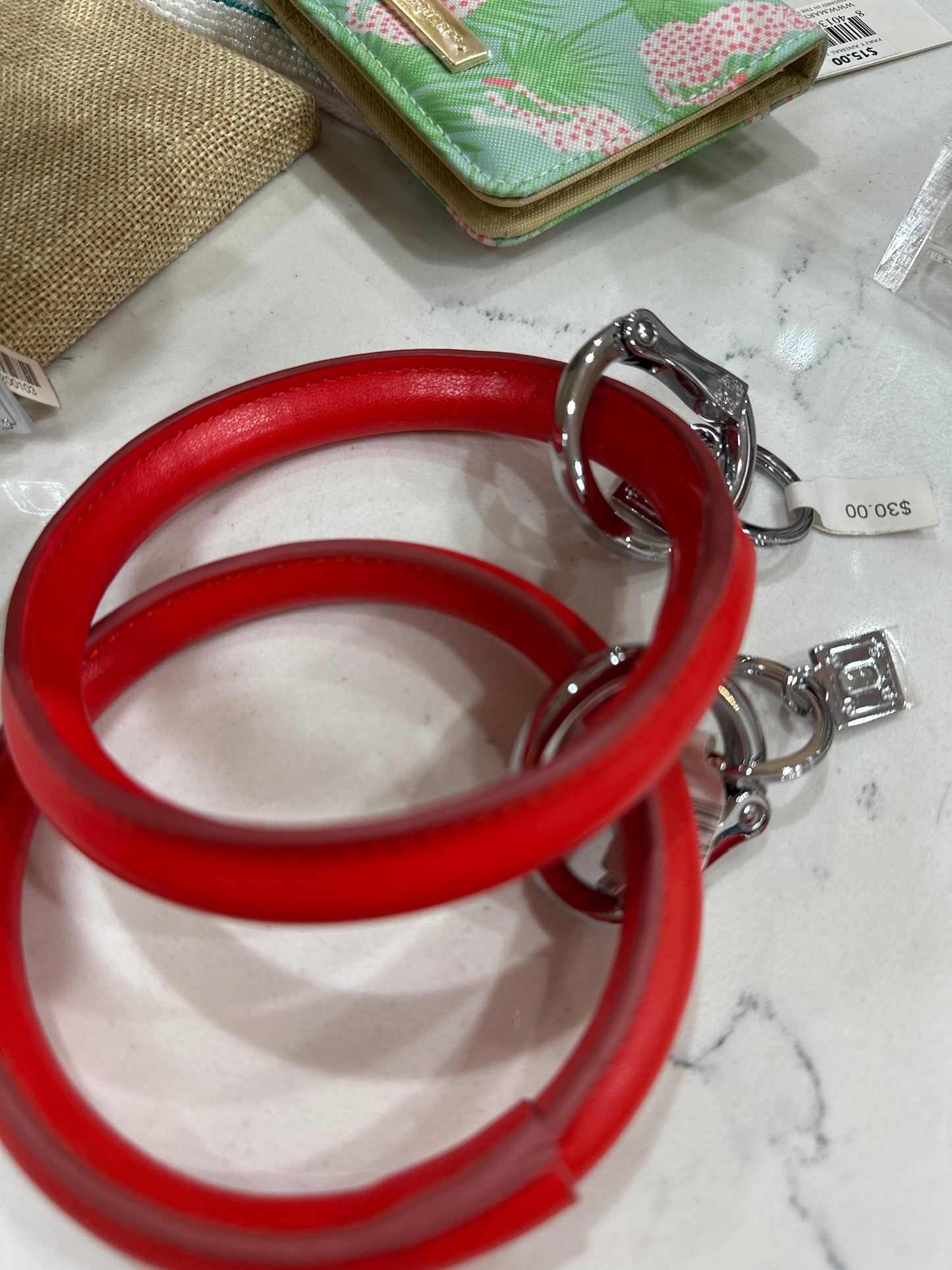 CHERRY IN TOP VEGAN BIG O KEY RING