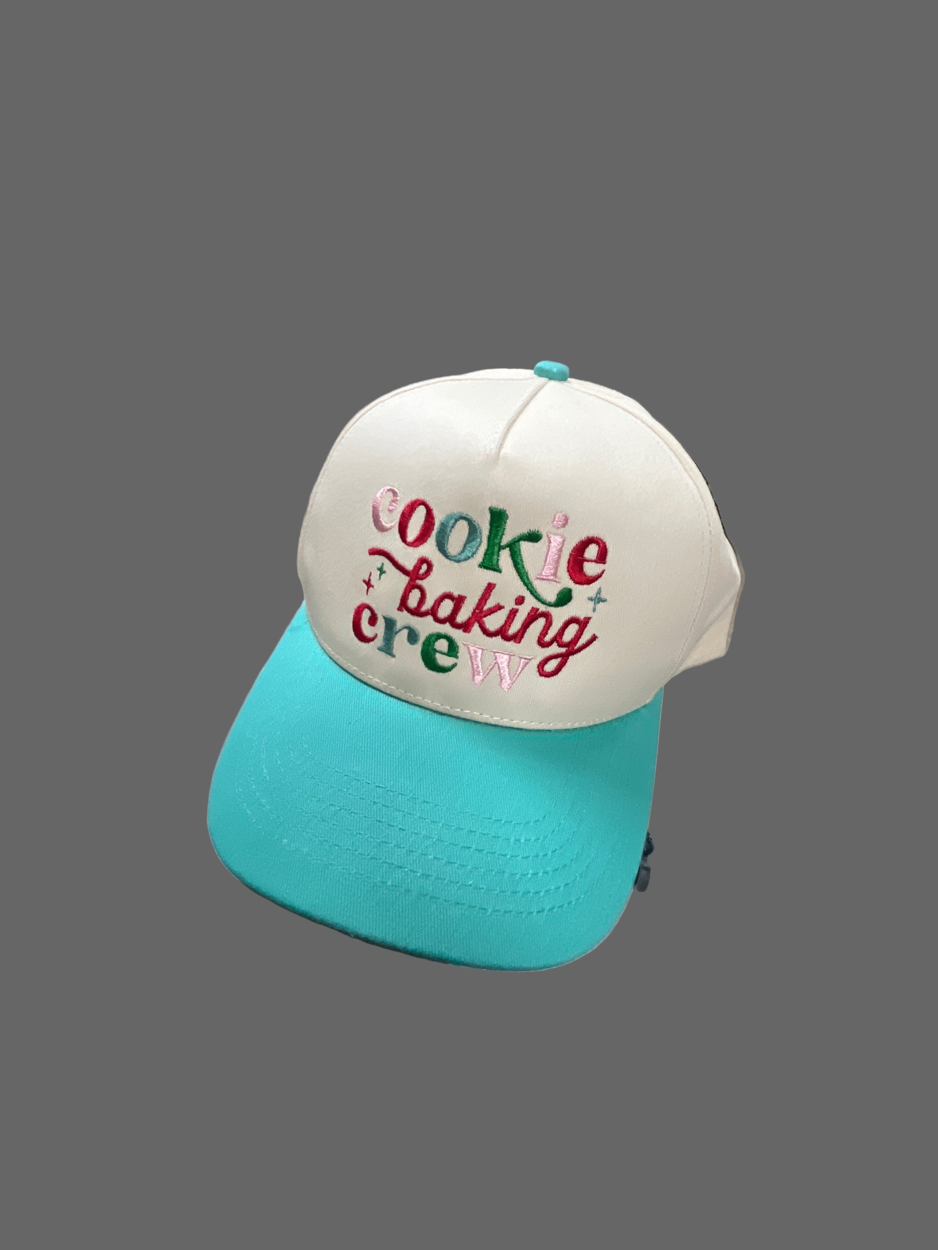 IVORY & AQUA HAT - COOKIE BAKING CREW