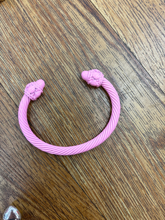 PINK CABLE BRACELET