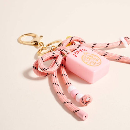MAHJONG JOKER TILE CARD KEYCHAIN BAG CHARM