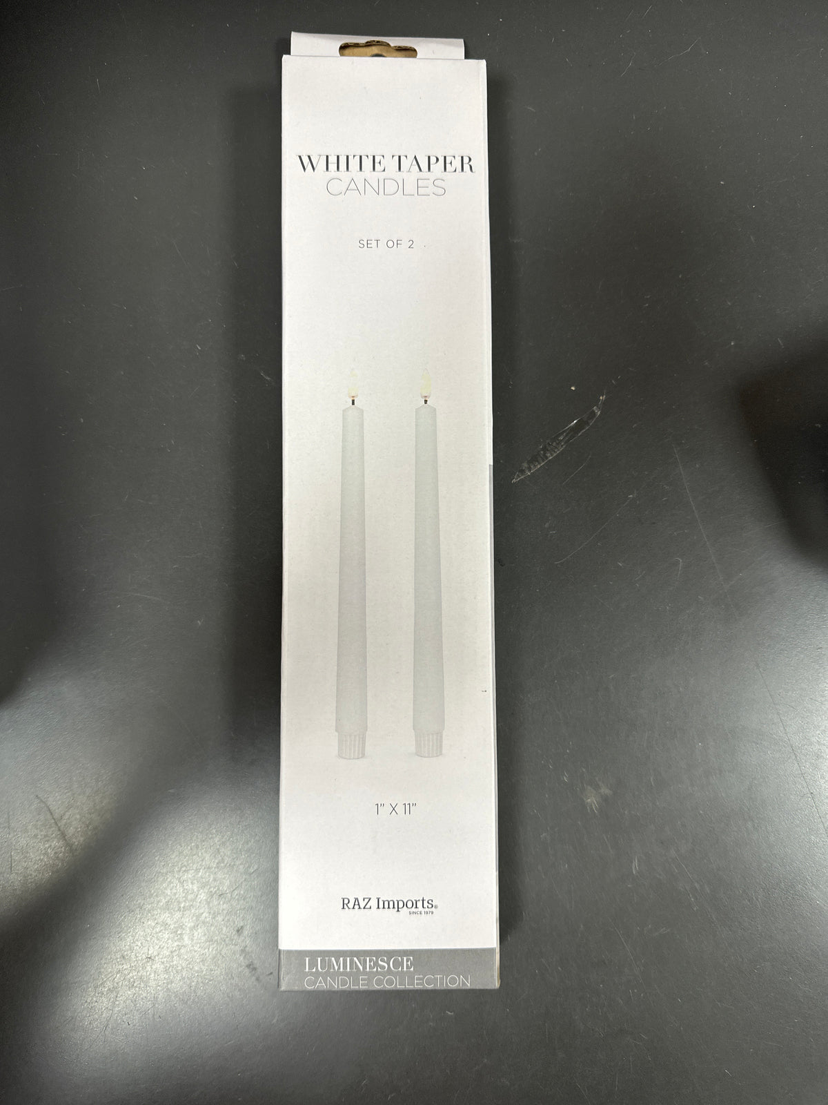 WHITE TAPER CANDLES