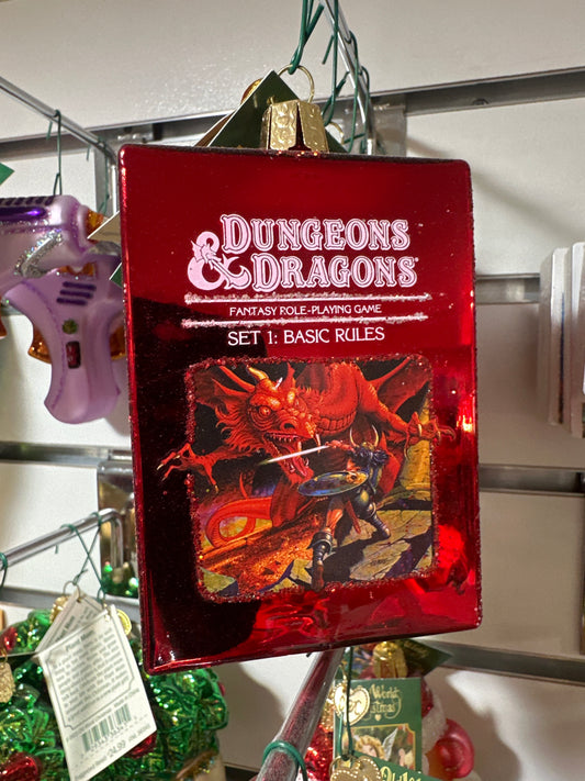 CHRISTMAS ORNAMENT -  DUNGEONS & DRAGONS RED BOX