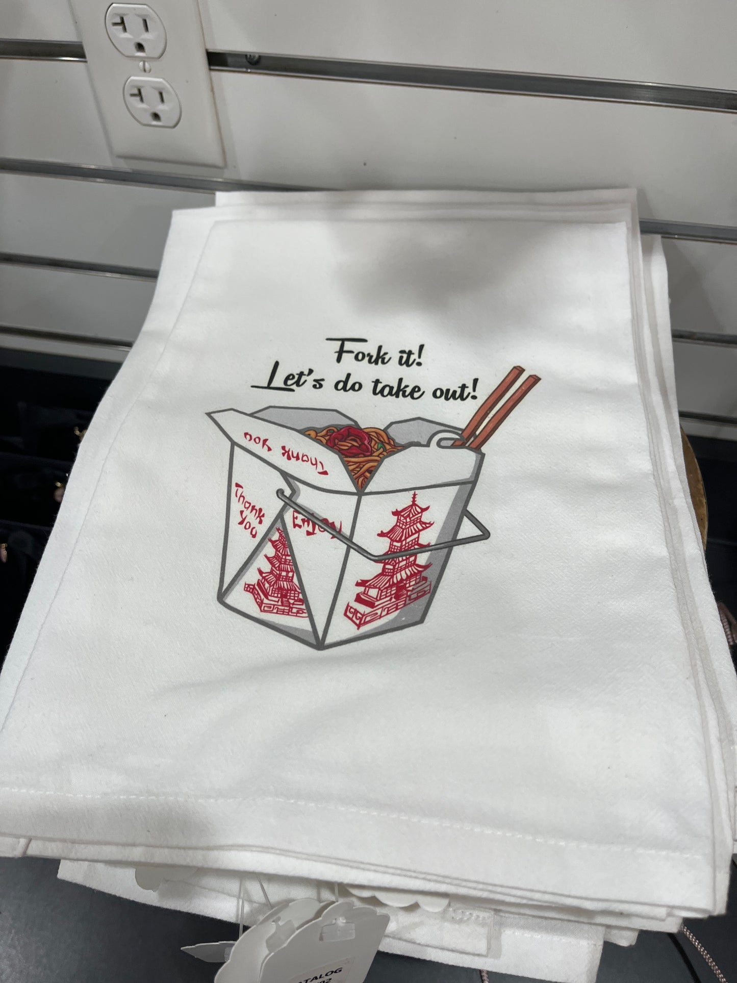 FLOUR SACK TOWEL - FORK IT