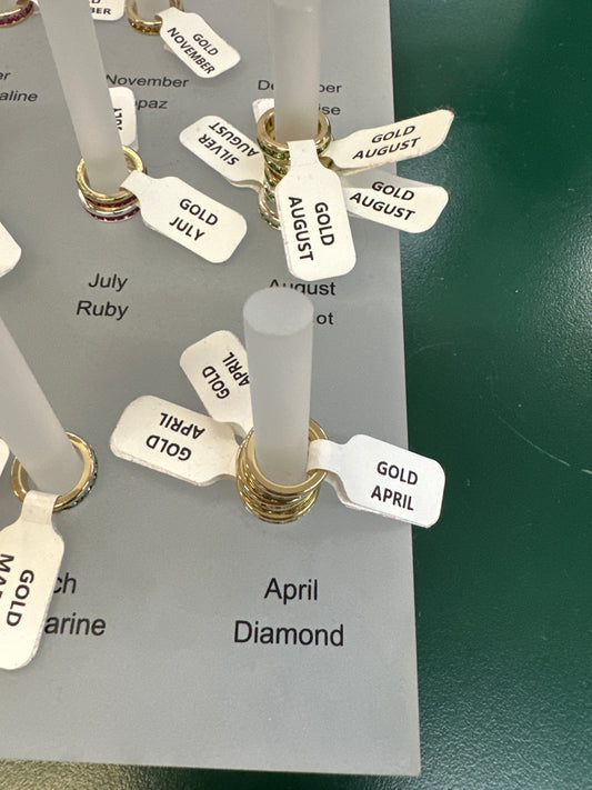 BIRTHSTONE CHARM - GOLD - APRIL