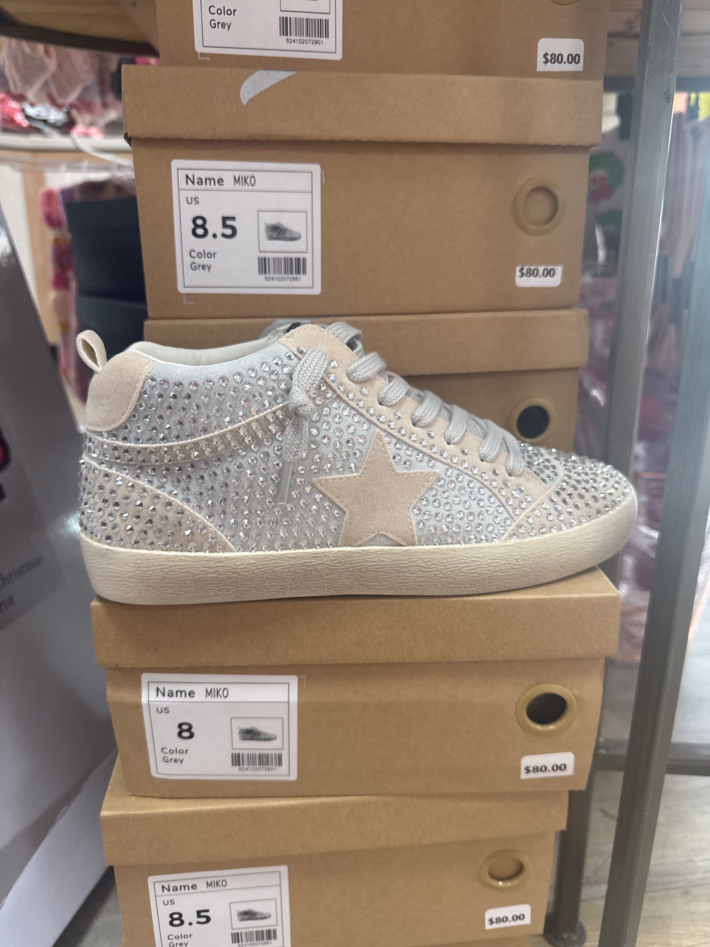 MIKO RHINESTONE STAR SHOES