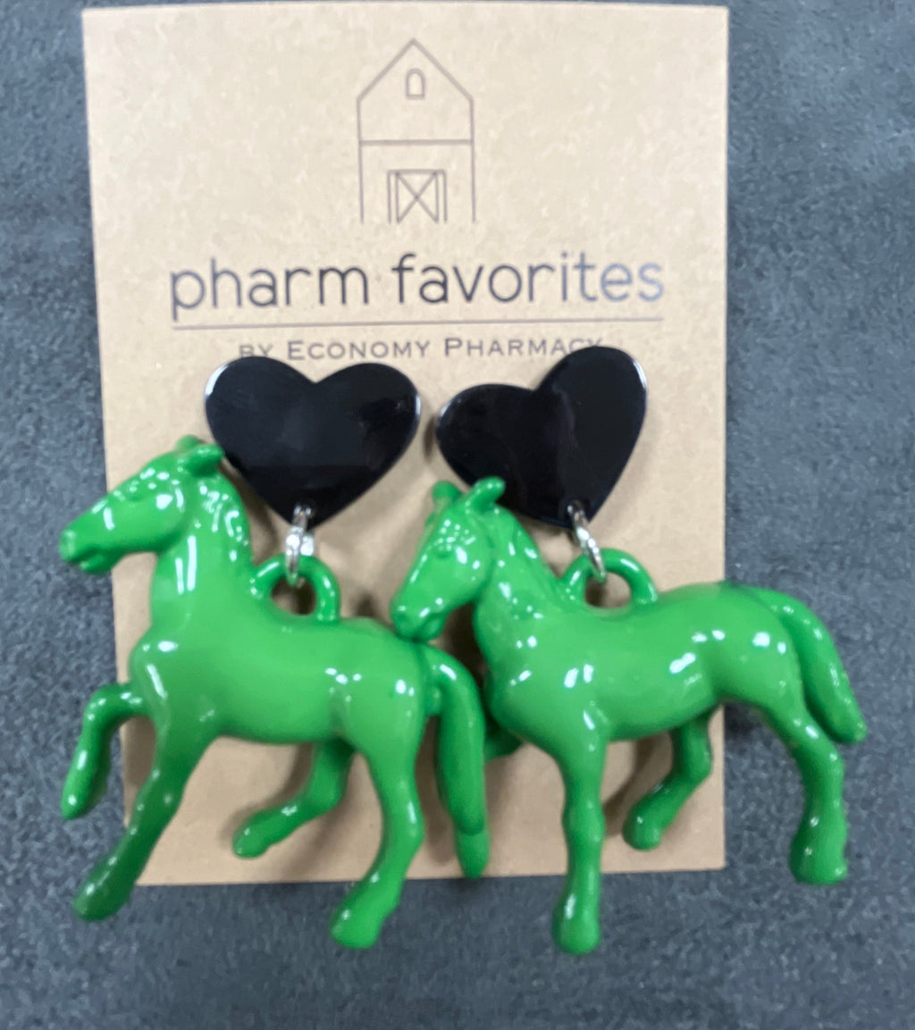 ACRYLIC PONY EARRINGS