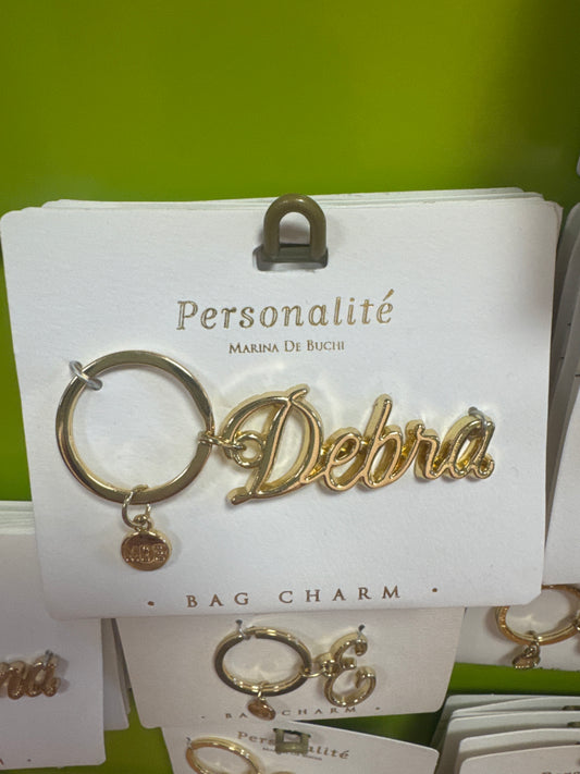 BAG CHARM KEYCHAIN - DEBRA