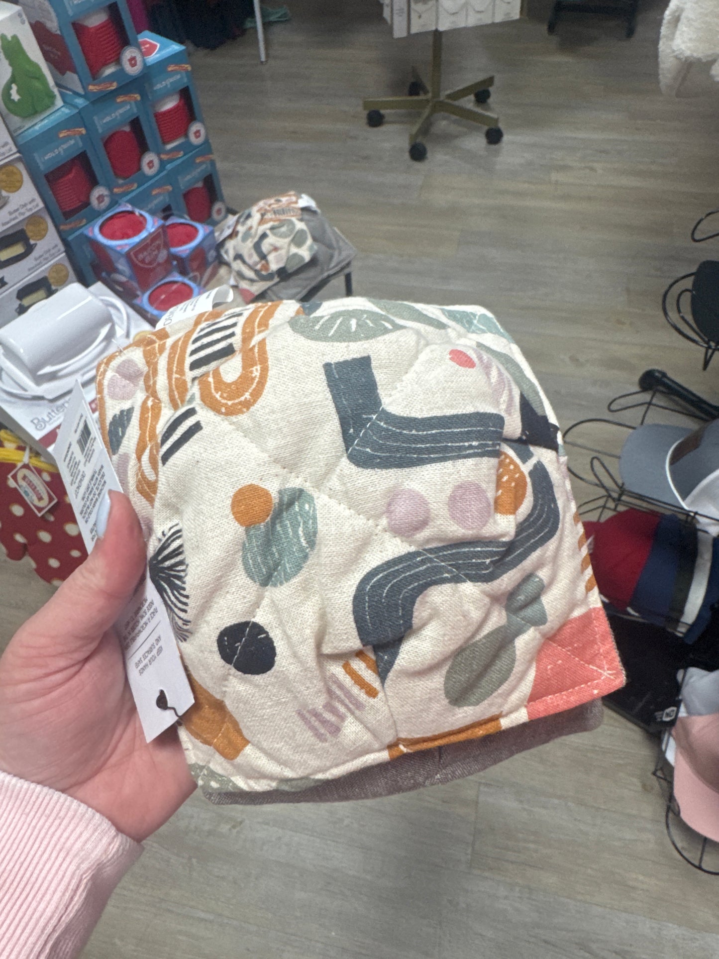 KALEIDOSCOPE MICROWAVE BOWL POTHOLDER-SET OF 2