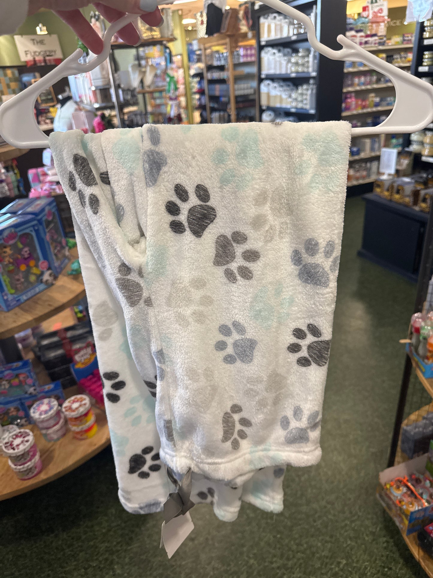 FLEECE PJ PANTS - PAW PRINTS