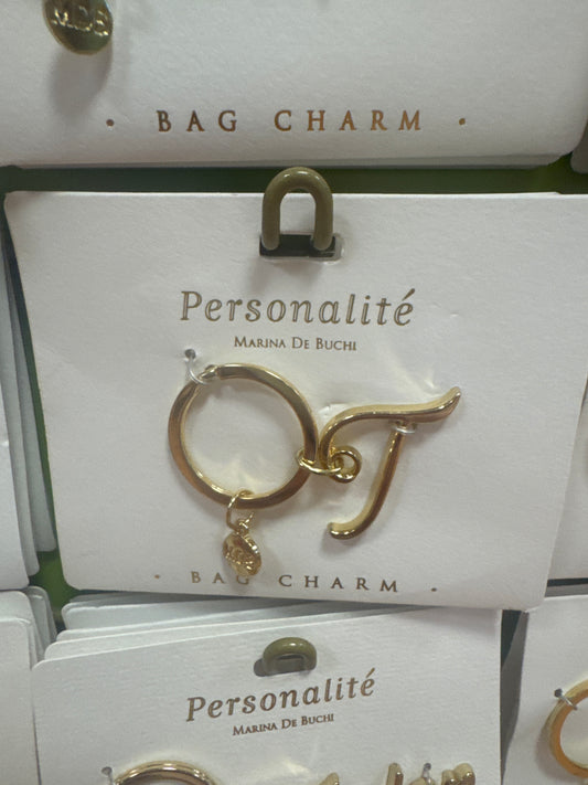 BAG CHARM KEYCHAIN - T