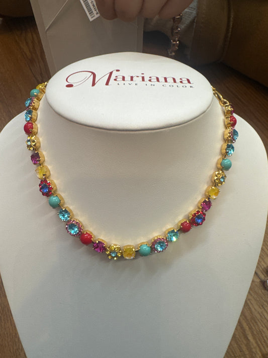 YG - MULTICOLOR SMALL CRYSTAL - NECKLACE