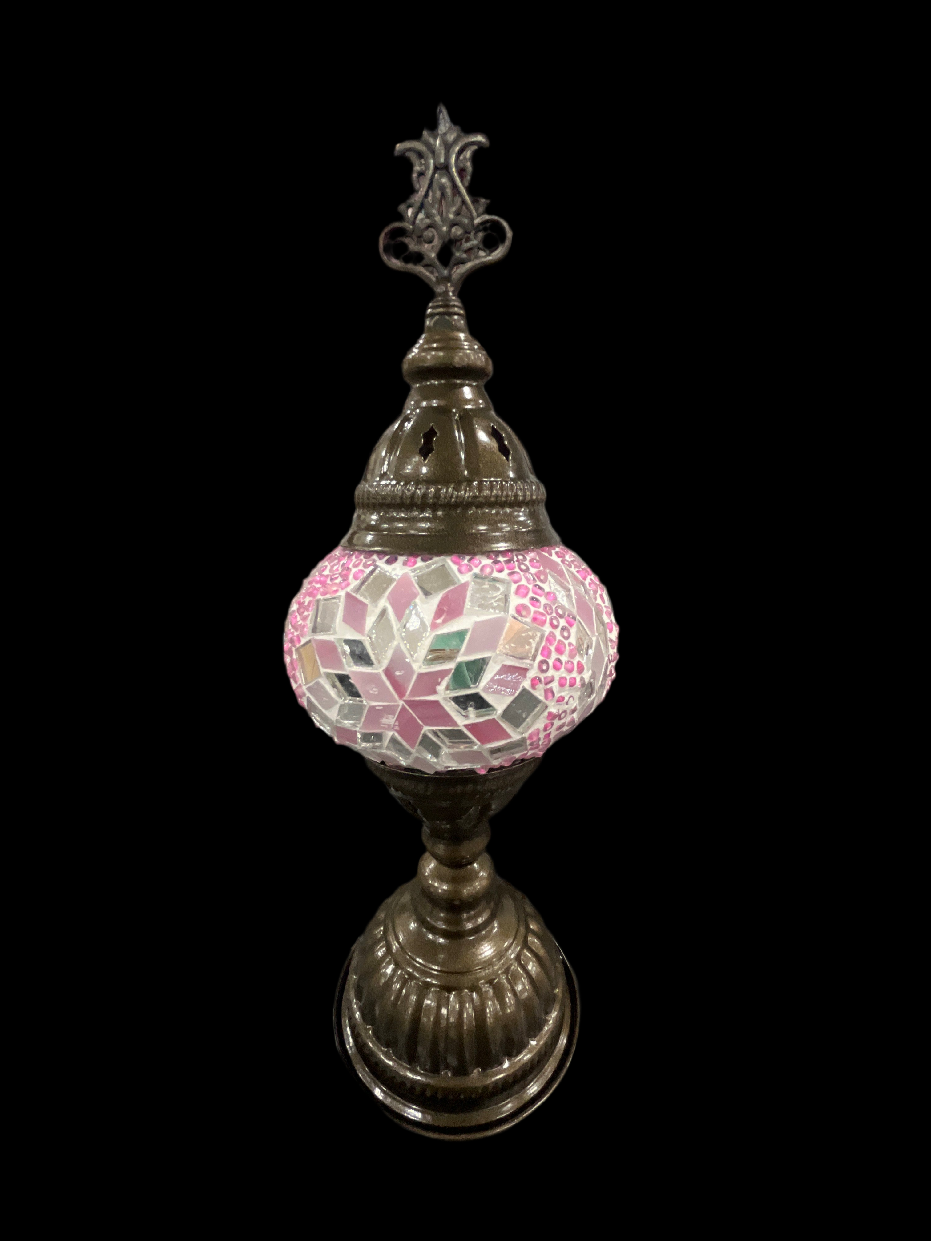 STARBURST SHADE TABLE LAMP - PINK