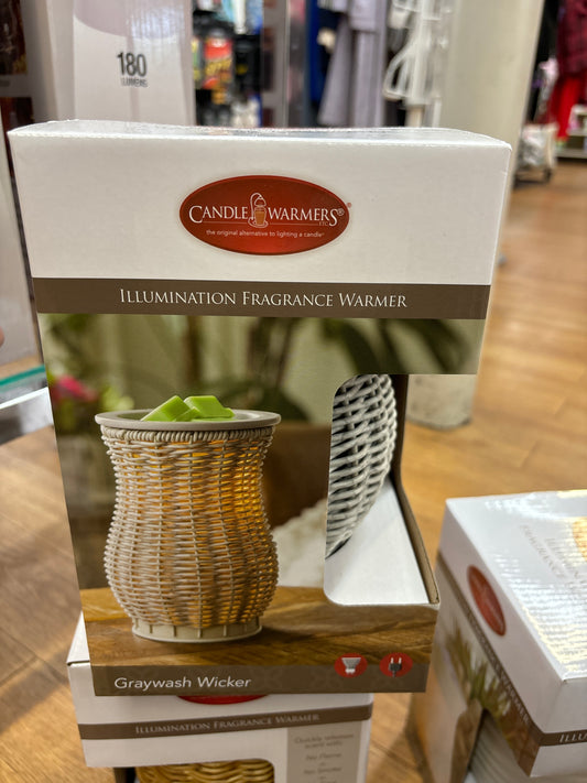 FRAGRANCE WARMER - GRAYWASH WICKER