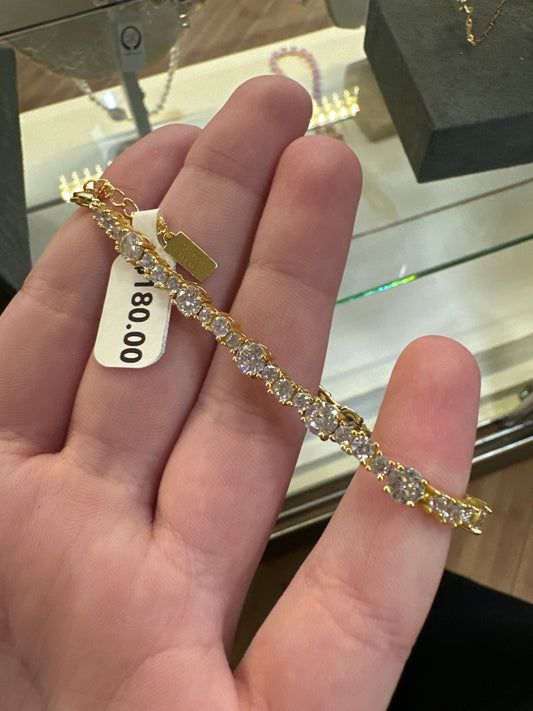 CRYSTAL BRACELET GOLD