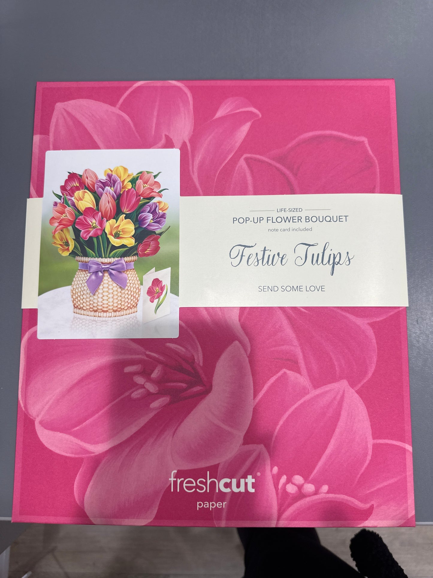 POP UP FLOWER BOUQUET - FESTIVE TULIPS