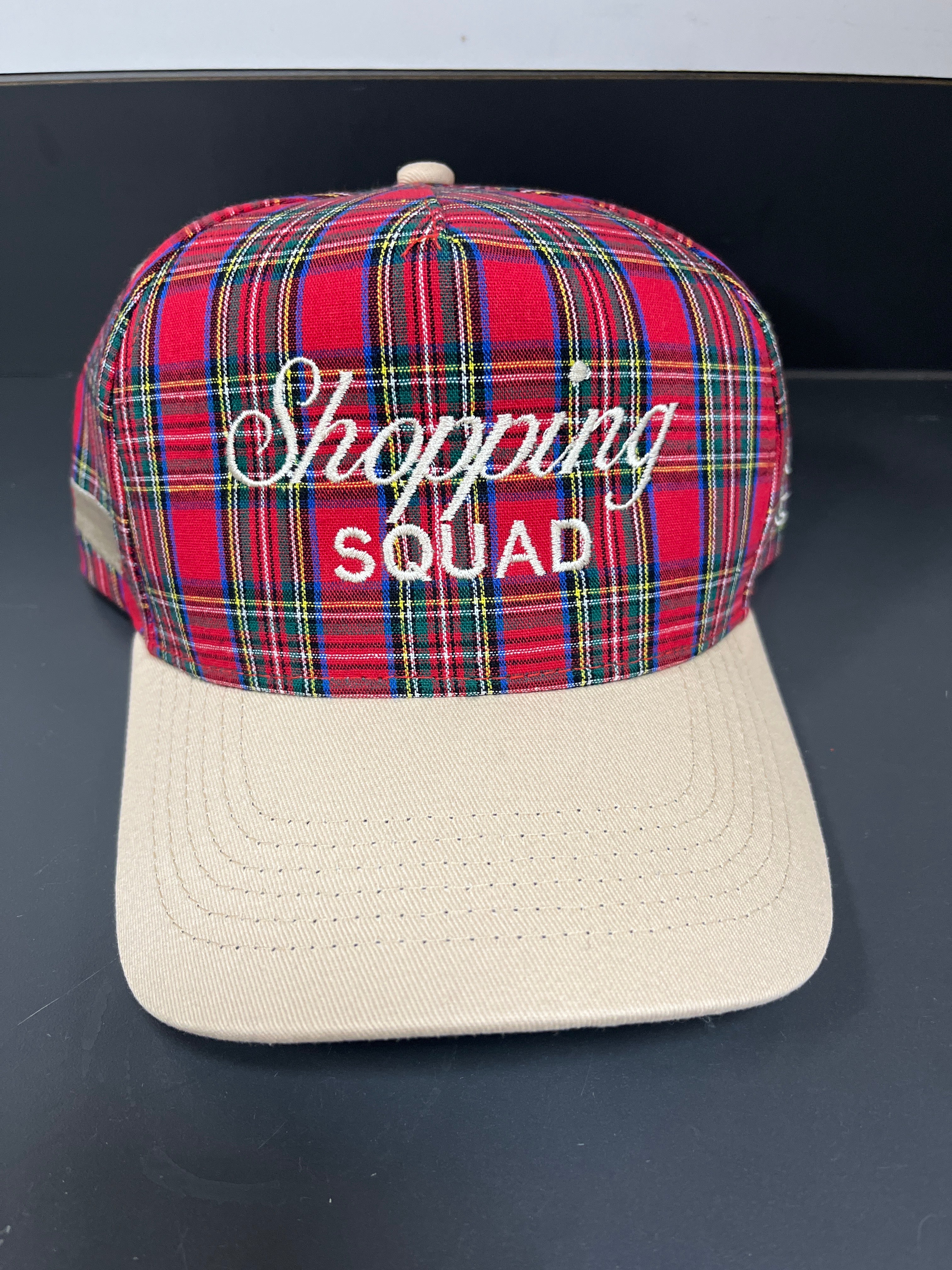 PLAID/TAN - SHOPPING SQUAD