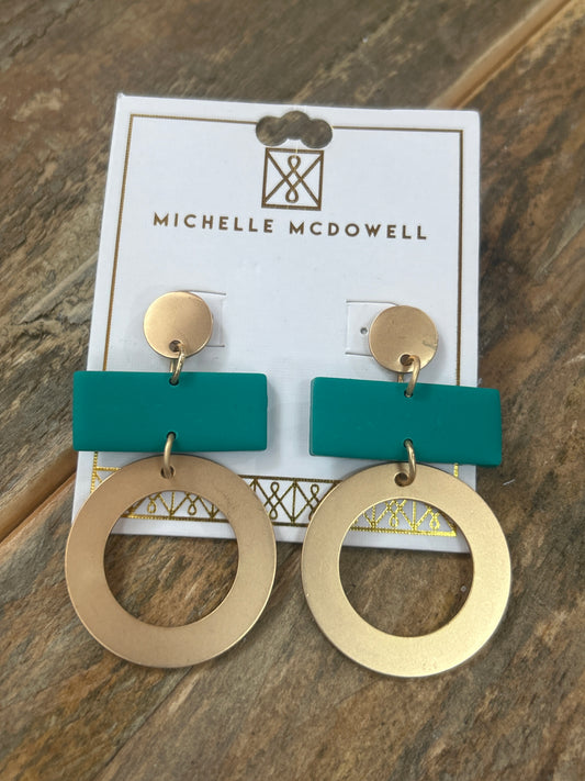 EARRINGS EMERALD RORY